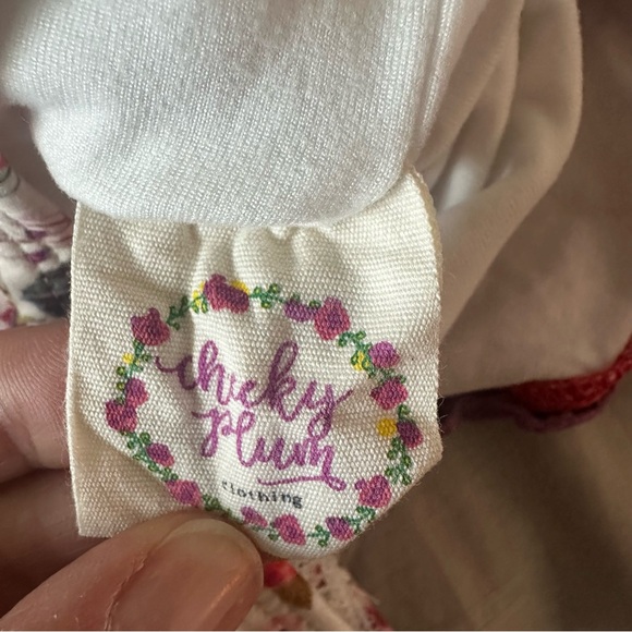 Cheeky Plum Floral Leotard with Red and Purple Accents- 5T - Picture 8 of 9